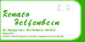 renato helfenbein business card