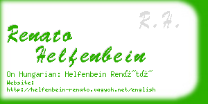 renato helfenbein business card